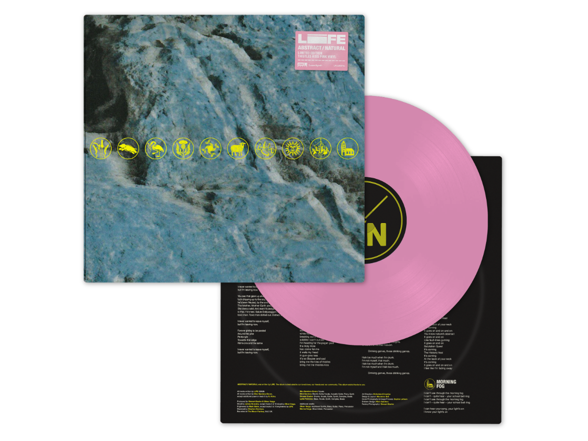 SIGNED - ABSTRACT / NATURAL Gatefold LP 12" Thistles Kiss Pink Vinyl