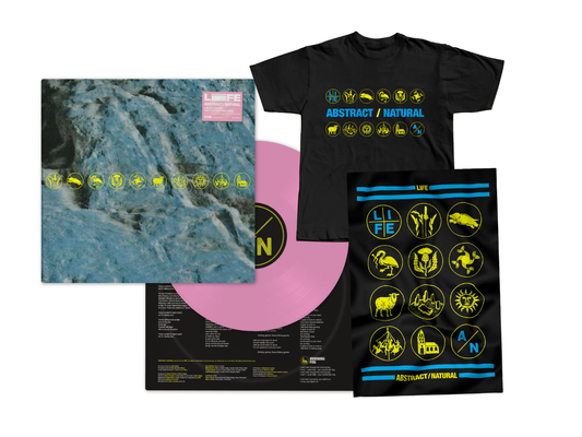 ABSTRACT / NATURAL Gatefold LP 12" Thistles Kiss Pink Vinyl with T-shirt & Towel BUNDLE