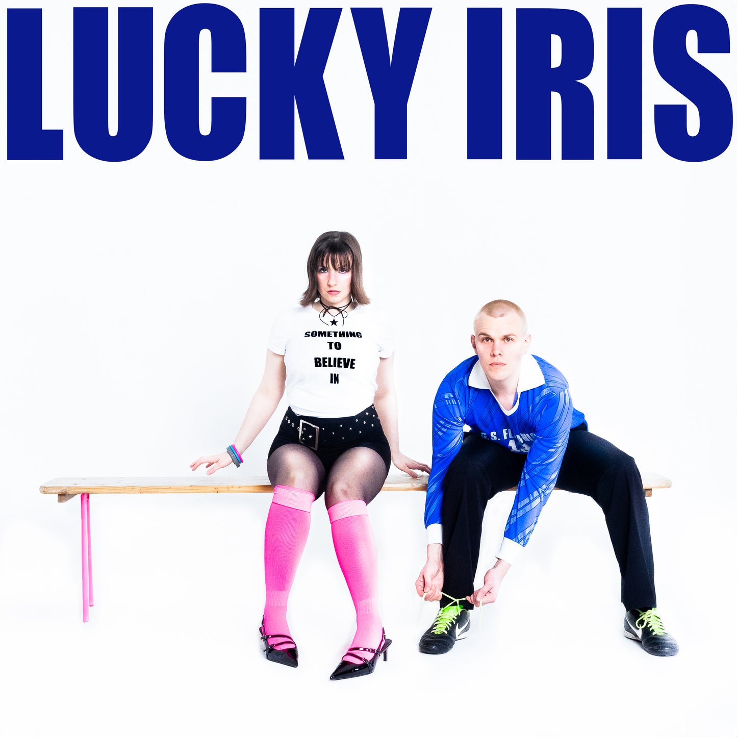 Limited Edition Hot Pink / Lucky Iris Blue Splatter 12" Vinyl Album + T-shirt + Lucky Iris Discography BUNDLE (PREORDER)